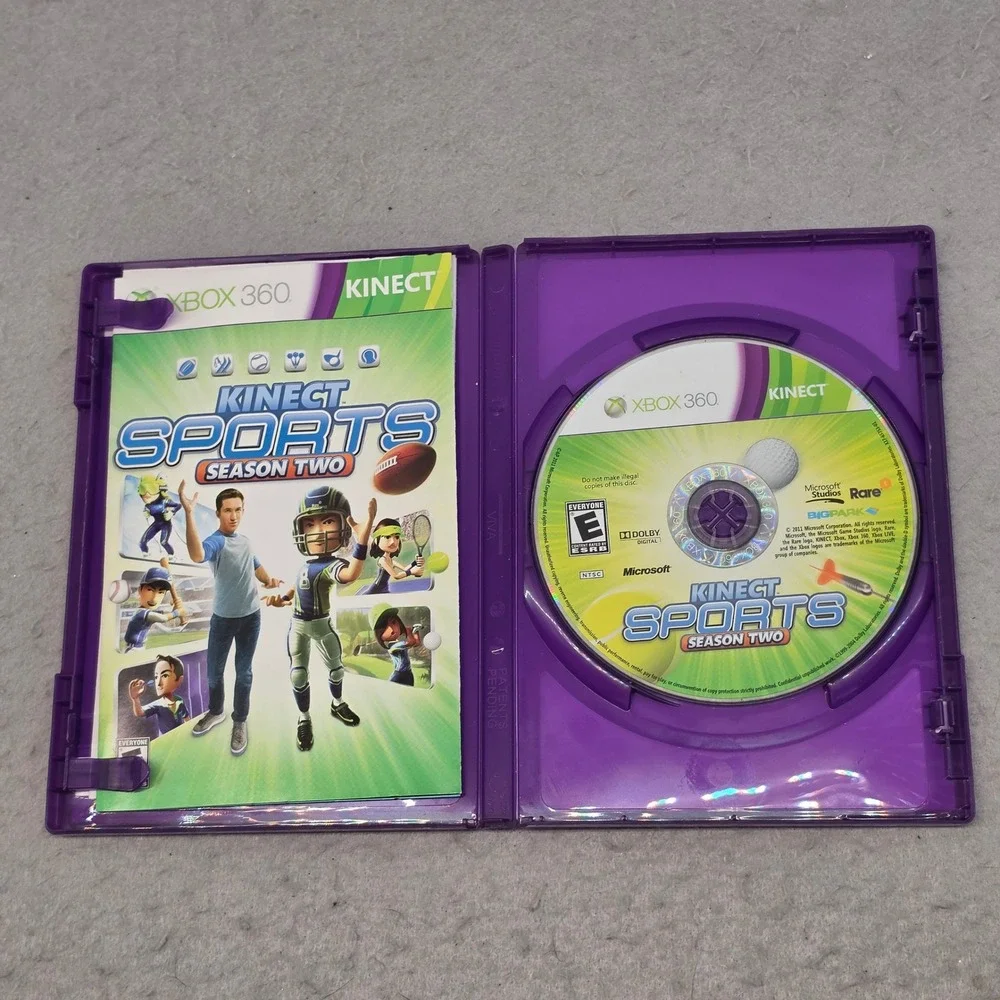 Kinect Sports Season Two Xbox 360 Microsoft‎ 2011 CIB Complete Sports Game